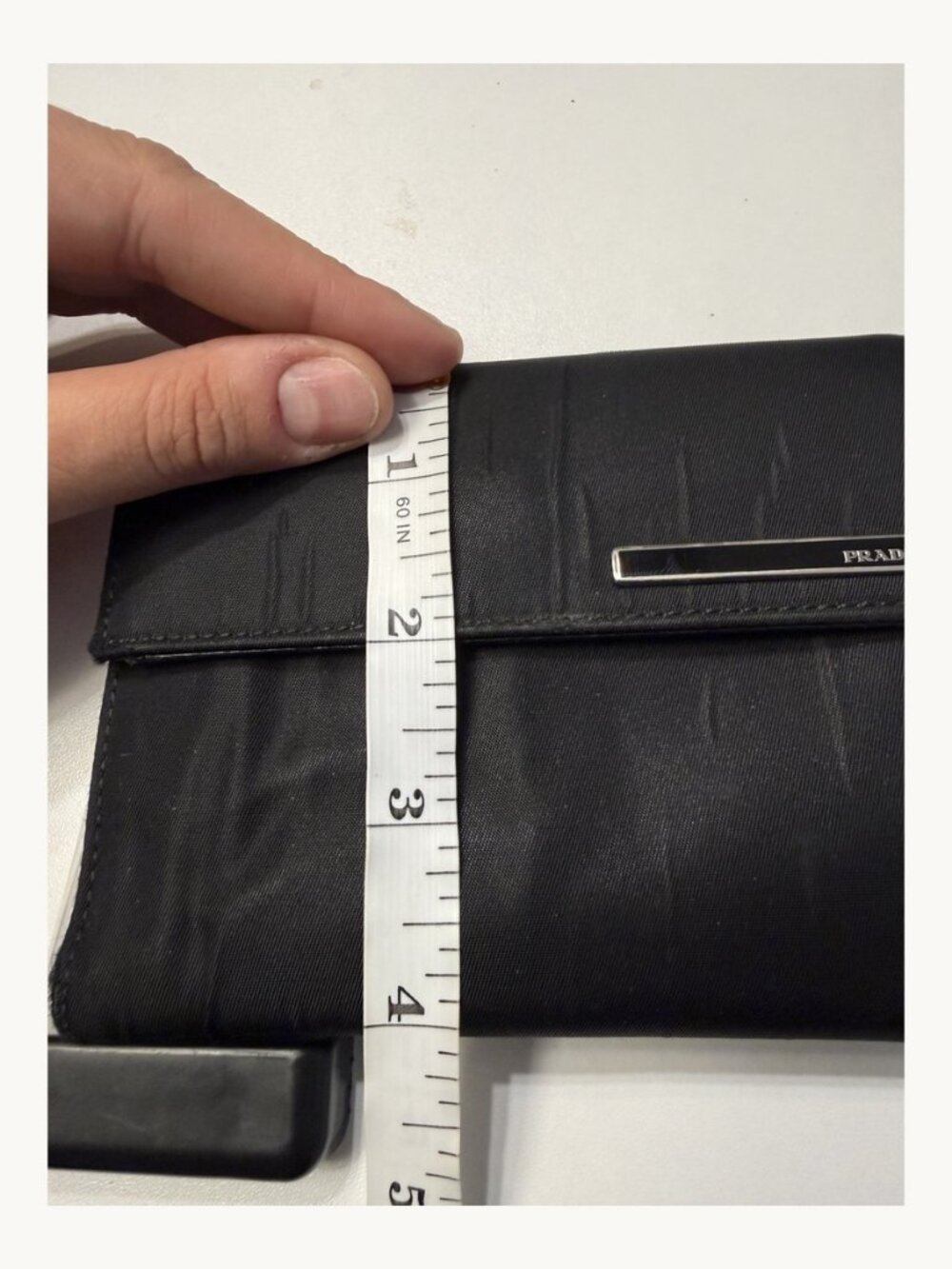 Prada Tessuto Chic Nero Nylon Trifold Wallet - Picture 9 of 11